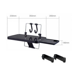 Plateau de table universel noir pour voiture, siège arrière, nourriture, bureau - Product Image 5