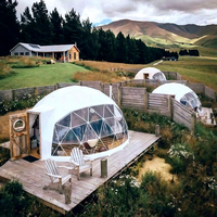 Dôme sphérique transparent moderne pour le glamping en plein air, tente pour 1 à 8 personnes, PVC, tente de camping de luxe quatre saisons de qualité