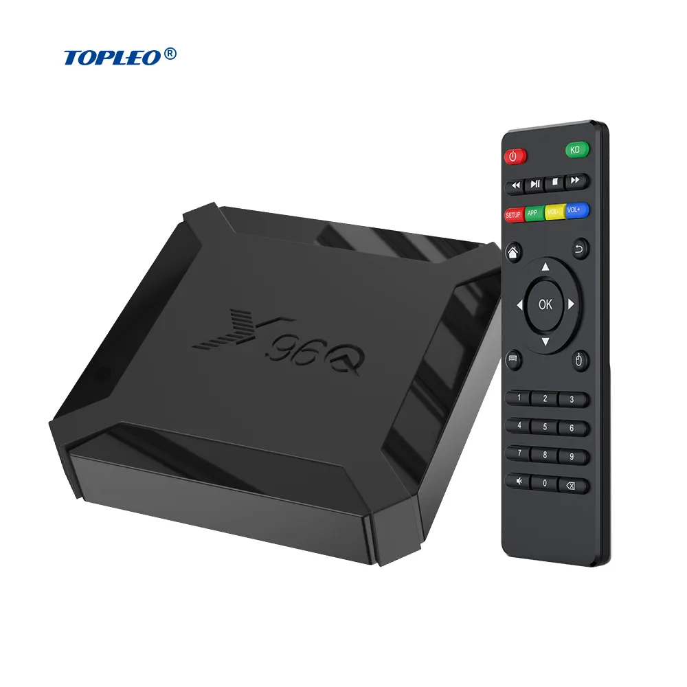 Topleo X96Q 10.0 1GB 2GB RAM Smart Android TV box ricevitore digitale 4k Smart Tv Box
