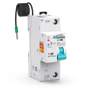 2023 new Tuya WiFi Smart Circuit Breaker with Metering 1P 63A MCB Overload Short Circuit Protection