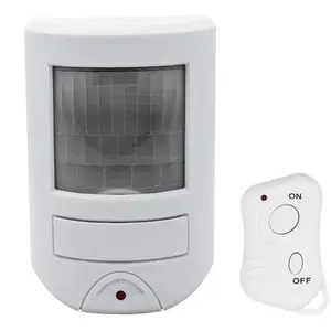 Home Security Indoor Motion Sensor Alarm Infrarood Geactiveerde Anti-Diefstal Motion Detector Alarm Met Afstandsbediening