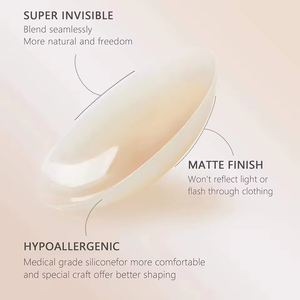 Autocollant de poitrine sans couture, auto-adhésif, sans colle, ultra-fin, en silicone, anti-glissement, pour petite poitrine - Product Image 6