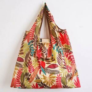 Sacs de courses grande capacité pliables, écologiques, en polyester, avec impression personnalisée, sacs fourre-tout portables - Product Image 5