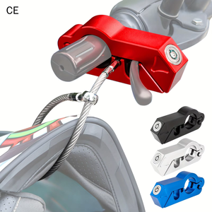 Antivol de guidon de moto en alliage d'aluminium robuste avec câble pour scooters, vélos et motos - Product Image 1