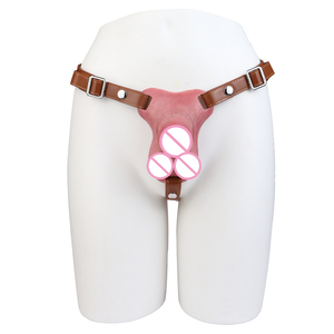 ORALSX Parche Vaginal Insertable con Correa, Prótesis Masculina Hiperrealista Diseñada Anatómicamente, Hecha de Silicona Líquida - Product Image 2