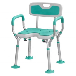 Silla de Ducha Plegable para Personas Mayores, con 6 Velocidades, Altura Ajustable, Antideslizante, con Capacidad para 125 kg, para Baño y Duchas - Product Image 1