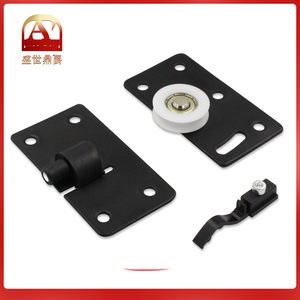 Roulettes de porte coulissante TieLiWang, type B, en plastique, rouleaux supérieur et inférieur pour armoire et placard, fonctionnement fluide - Product Image 4
