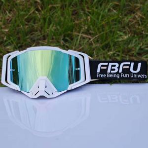 FBFU - Casco Deportivo Profesional para Motocicleta, Resistente al Viento, de Spandex/Algodón, Modelo FB-FH, con Lente Intercambiable, para Motocross - Product Image 3