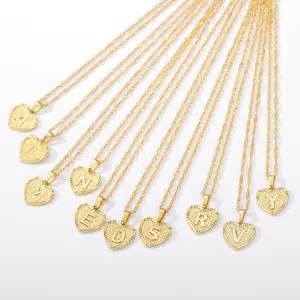 New Stainless Steel Chain Necklace with Gold Plated Clavicle Uppercase English Words for Mother-Daughter Women's Gift Wedding