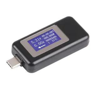 Tipo-C USB Tester di CC Digital Voltmetro Tester Usb Tester di Tensione di Corrente Amperometro Rilevatore di Caricatore della Banca di Potere Indicatore Voltmetro