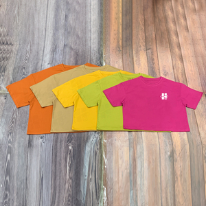 Camiseta Deportiva Holgada de Spandex Elástico para Mujer, Personalizada, con Hombros Caídos, Impresión Digital de Alta Calidad, Top Corto - Product Image 6