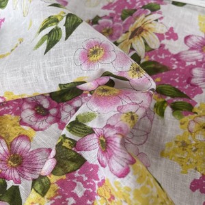 Trung Quốc Thiệu Hưng Nhà Máy Của Phụ Nữ Quần Áo Hoa Mô Hình Vải 55% Vải Lanh 45% Viscose 50% Polyester Thoáng Khí Dệt Hữu Cơ Áo Sơ Mi - Product Image 4