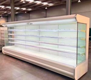 Vitrine Réfrigérée Commerciale à Rideau d'Air Ouvert Réglable et Économe en Énergie pour Supermarché, Boissons et Fruits - Product Image 4