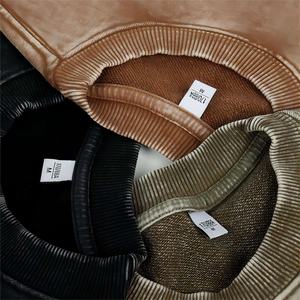 <b>Men's</b> Regular Fit Acid Wash Hoodie Vintage Streetwear Heat-Transfer Printing Washed <b>Sweatshirt</b> Y2K Distressed Casual Hooded - Product Image 5