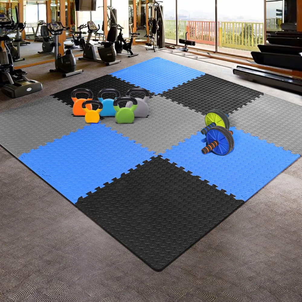 Vendita calda Taekwondo Black Puzzle Tatami EVA Judo Mat per Home Gym Karate Area 60cm 24 pollici