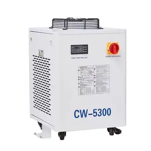 Mesin pendingin CW-5300 efisien industri pendingin udara CO2 Laser pendingin Air pendingin udara kapasitas pendingin 1800W