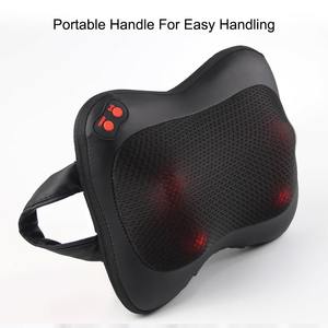 Bantal Pijat leher mobil, pemanas bantal punggung dan leher pijat <span class=keywords><strong>Shiatsu</strong></span> bergetar kepala sandaran kepala bantal serviks - Product Image 4
