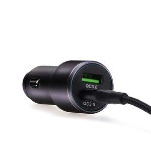 ที่ชาร์จในรถยนต์แบบไร้สาย DC 5V 3A CQ3.0 ชาร์จเร็วแบบ Quick Fast Charging ช่องเสียบ Type C คู่ 2 ช่อง สำหรับสมาร์ทโฟน - Product Image 6