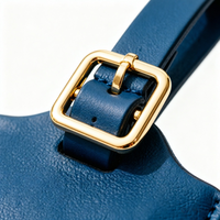 Étiquette de bagage en cuir PU personnalisée avec logo brodé, sangle réglable, étiquette d'identification pour valise, cadeau promotionnel de voyage