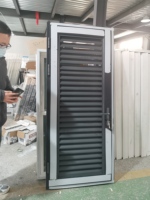 Prix commercial porte intérieure design porte à persiennes en verre porte à persiennes à battant en aluminium