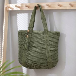Bolso de Mano Personalizado de Alta Calidad para Mujer, Bolso de Playa de Rafia Tejida, Bolso de Viaje de Verano - Product Image 4
