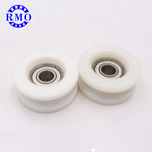 10-44.5-17,6mm 6000 rodamiento PA6 rodillos de puerta y ventana de nailon ruedas rodillo de puerta corredera de ducha de alta resistencia - Product Image 6