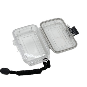 Multi Hard Small Clear Case Jewelry Packing Boxes Plastic Hard Container Packaging Boxes With Hinged Lid Plastic Tool Case