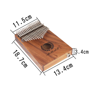 <span class=keywords><strong>Kalimba</strong></span> électrique 17 touches EQ pickup piano à pouce en acajou avec accessoires de sac Vente en gros - Product Image 4