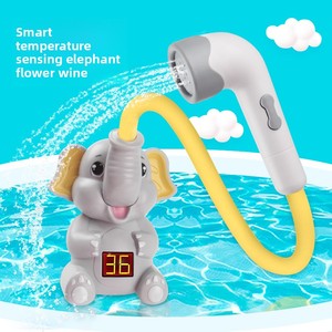 Jouets de bain très demandés : Pommeau de douche avec pulvérisateur d'eau et thermomètre intégré pour bébé - Product Image 1