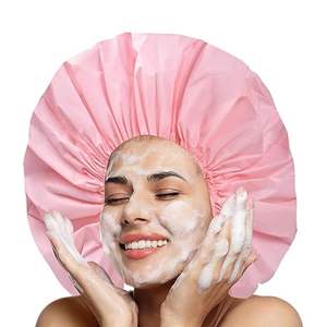 Estilo Adultos Escena Casual Impermeable Mujeres Grande Reutilizable Super Grande <span class=keywords><strong>Baño</strong></span> Pelo Largo Grueso Rizado Locs Twist Trenzas Gorro <span class=keywords><strong>de</strong></span> Ducha - Product Image 4