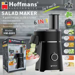 Hoffmans 6 en 1, robot culinaire professionnel pour salades, trancheuse, râpe, hachoir électrique 200W pour une cuisine saine, promotion Afrique - Product Image 5