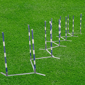 Equipo de Entrenamiento de Agilidad para Perros de Grado Competitivo USMILEPET, Circuito de Obstáculos de Plástico con Poste para Suministros de Entrenamiento de Mascotas - Product Image 2