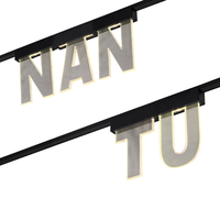 Lettres magnétiques lumineuses personnalisées pour enseignes publicitaires intérieures de bureau, logo, alphabet, piste magnétique