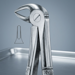 BK Industries Pince d'extraction dentaire manuelle en acier inoxydable, poignée moletée argentée, instrument chirurgical de classe I, 12 positions de mâchoires - Product Image 6
