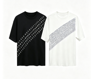 T-shirt imprimé pour homme à manches courtes, col rond, coupe classique, en jersey de coton, style streetwear, tricoté - Product Image 1