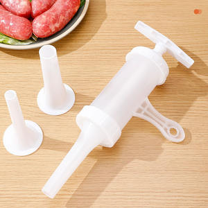 Poussoir à saucisses <span class=keywords><strong>manuel</strong></span> écologique en plastique pour la maison, outil de cuisine rapide et compact pour saucisses - Product Image 3