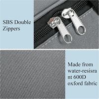 Housse de transport personnalisée en nylon pour bongo 18 pouces avec poignée et rembourrage intérieur dense et protecteur, gris