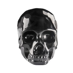 2023 nuovo stile design individuale decorazione di cristallo di alta qualità del modello di teschio di cristallo nero per la decorazione - Product Image 1