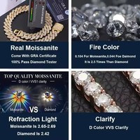 Liontin Mewah Berlian Moissanite Bentuk Marquise VVS untuk Hadiah Pesta, Model Angka Q, Full Iced Out, Perhiasan Khusus Pria Rapper Hip Hop