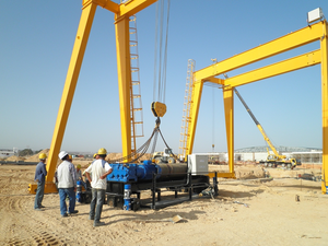 رافعة جسرية مزدوجة العربات للاستخدام في أحواض السفن والمشاريع الهندسية - Product Image 2