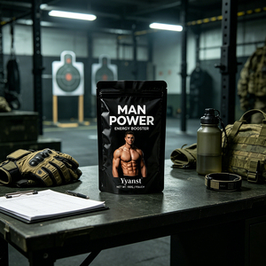 Poudre Énergisante Naturelle Puissante pour Hommes 100g Sachet Noir Debout pour Soin Quotidien de l'Endurance et de la Vitalité Masculine Vente en Gros OEM - Product Image 5