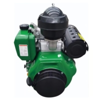 Moteur diesel vertical refroidi par air 190F 192F 195F 198F monocylindre avec ensemble de paliers principaux
