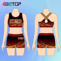 Ensembles de costumes de pom-pom girls de haute qualité en gros, confortables et compressifs, avec barre et short