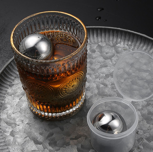 Stainless Steel 304 Ice <b>Ball</b> Metal Whiskey Cooling Chilling Stones Beverage Cube for Temperature Control - Product Image 5