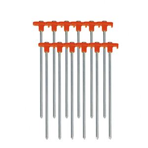 Estacas para tiendas de campaña, hierro galvanizado, estacas resistentes para el suelo, para acampar, 18 cm, 10 unidades, para todas las estaciones - Product Image 2
