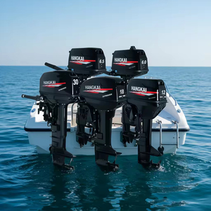 Nouveau moteur à essence 2 temps 25 CV, 2 cylindres, démarrage manuel, refroidissement par eau, commande par gouvernail pour yacht marin - Product Image 1