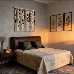 Arte Mural Ecléctico con Borlas de Macramé que Absorben el Sonido, Tapicería de Burbujas, Adornos Colgantes de Pared para un Hogar Acogedor - Product Image 6