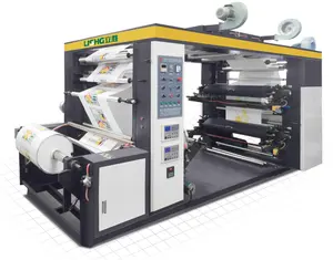 4 Kleuren Geweven Zak Wenzhou Lisheng Geweven Stof Flexo Printing Machine