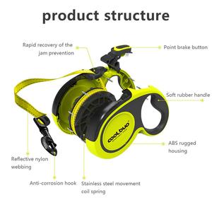 Correa retráctil automática duradera para perros <span class=keywords><strong>de</strong></span> 5M y 50KG, 16 pies, nailon, plomo para perros y gatos, ruleta reflectante para perros para caminar cachorros - Product Image 5