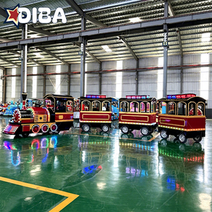 <span class=keywords><strong>Tren</strong></span> Eléctrico sin Rieles a <span class=keywords><strong>Precio</strong></span> Competitivo, 4 Vagones sin Rieles, Paseo en <span class=keywords><strong>Tren</strong></span> sin Rieles para Resorts y Lugares Turísticos - Product Image 2